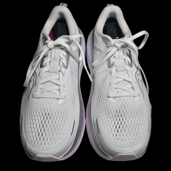 Saucony Shoes - Saucony Women's Guide 18 Running Shoes White/Fuscia, Size 10